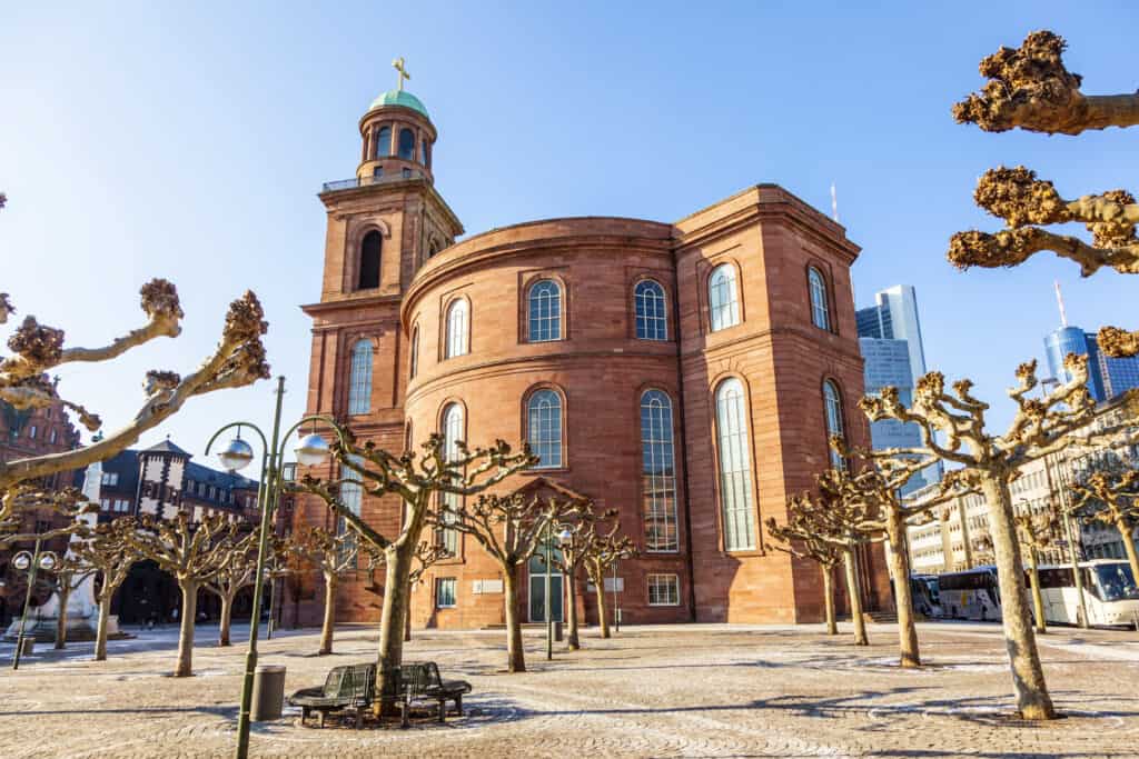 Paulskirche in Frankfurt, a historic circular building symbolizing German democracy