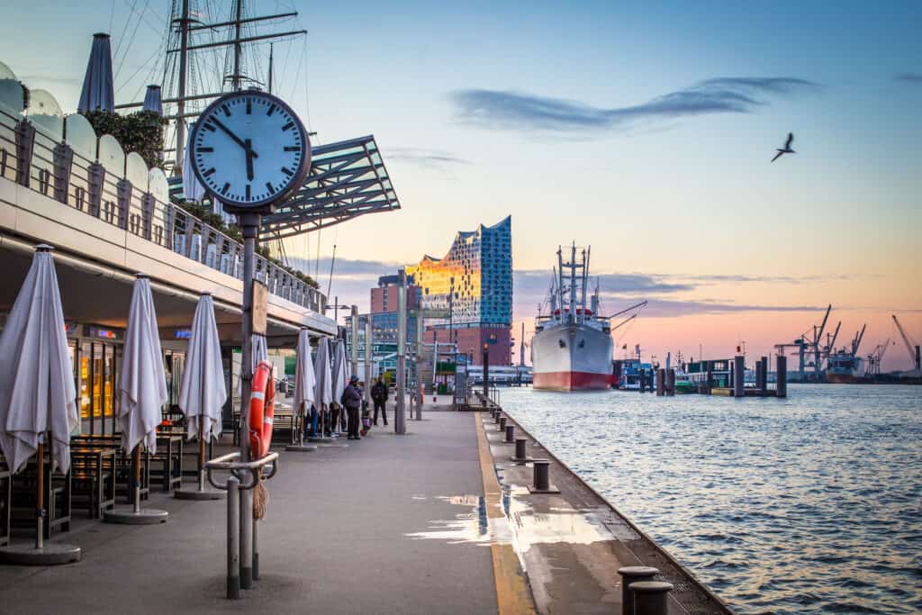 Hamburg Harbor and Philharmonie.