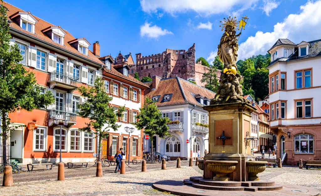 Heidelberg's famous old town, Germany.