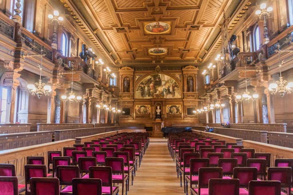 Interior of Heidelberg University's Great Hall