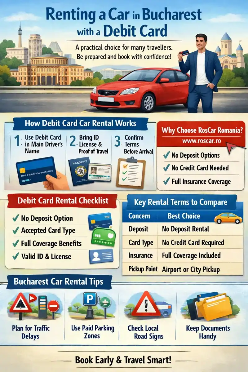 Debit Card Car Rental in Bucharest