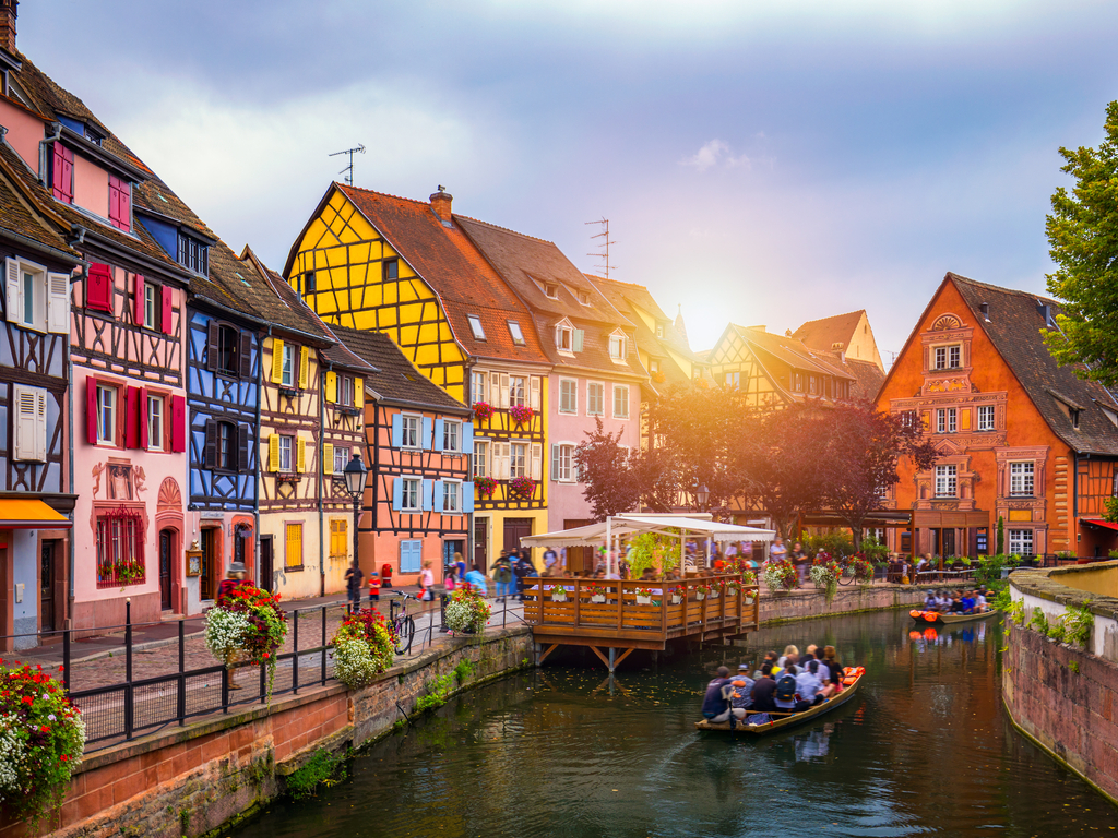 Stroll along the canals and admire the vibrant, half-timbered houses on your visit to Colmar. 