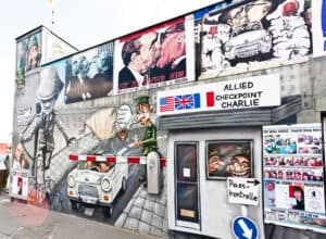 View of the East Side Gallery, the world's largest outdoor art gallery situated on a segment of the historical Berlin Wall, as seen on May 29, 2010, in Berlin, Germany.