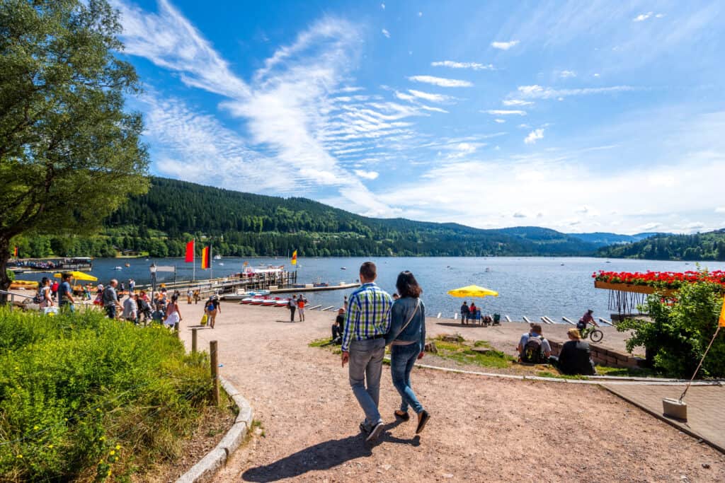 Lakeside Leisure at Titisee Beach in the Black Forest, Germany