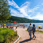 Lakeside Leisure at Titisee Beach in the Black Forest, Germany