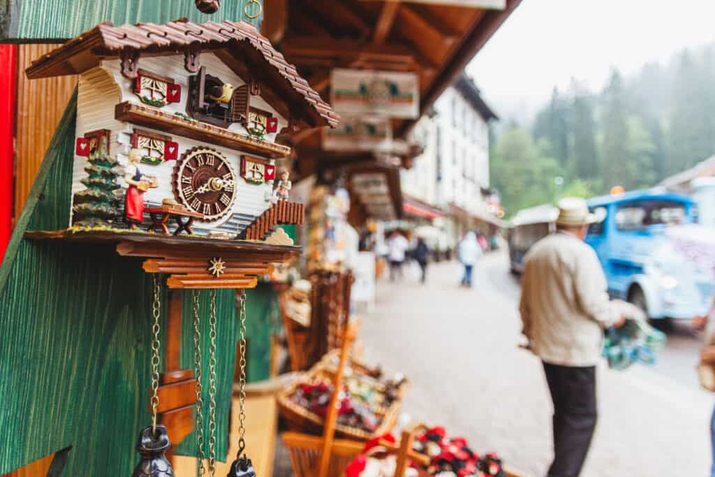 Authentic Cuckoo Clock Souvenirs from Triberg Village in the Black Forest, Germany
